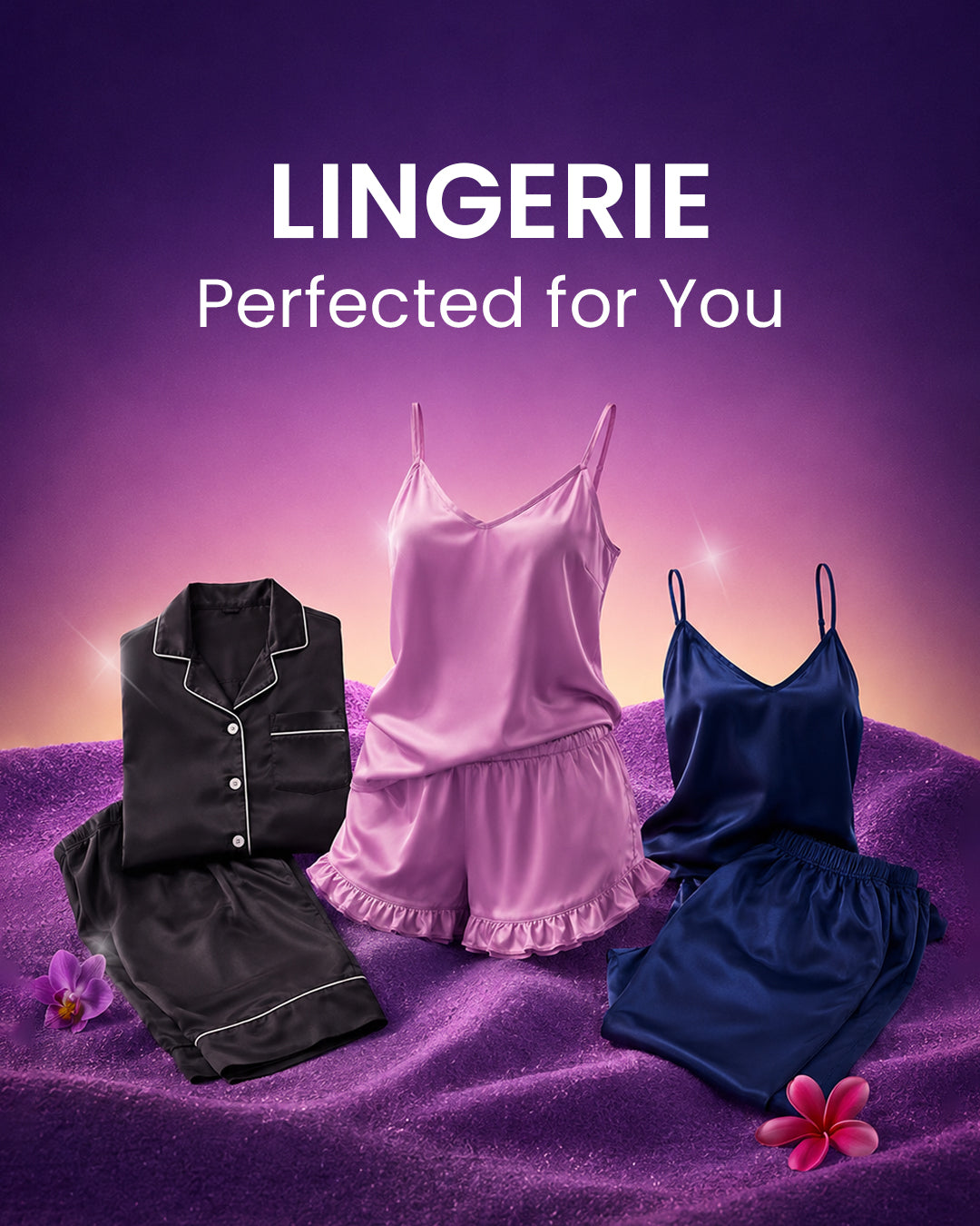 Silk Cami and PJ Set's