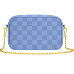 Buy Checkered Crossbody Bag - Sky Blue in Pakistan