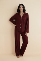 Buy Cloud Pajama Set - Maroon in Pakistan