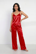 Buy Summer Cami Silk Sleeveless - Red in Pakistan