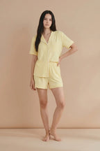 Buy Linen Shortie Set - Butter in Pakistan