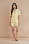 Buy Linen Shortie Set - Butter in Pakistan