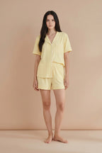 Buy Linen Shortie Set - Butter in Pakistan