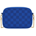 Buy Checkered Crossbody Bag - Royal Blue in Pakistan