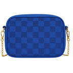 Buy Checkered Crossbody Bag - Royal Blue in Pakistan