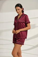 Buy Summer Chill Set With Scrunchie - Maroon in Pakistan