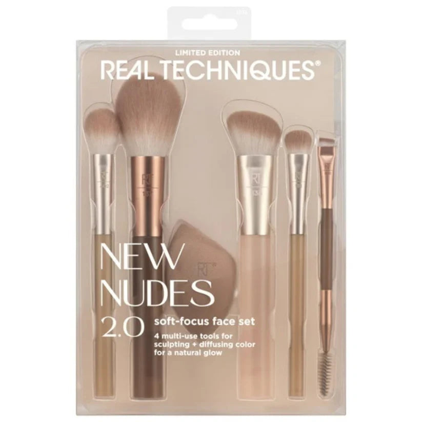 Buy Real Techniques Limited Edition NEW NUDE Soft-Focus Face Set – Set of 6 Accessories in Pakistan