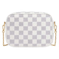 Buy Checkered Crossbody Bag - White in Pakistan