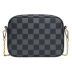 Buy Checkered Crossbody Bag - Black in Pakistan