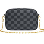 Buy Checkered Crossbody Bag - Black in Pakistan