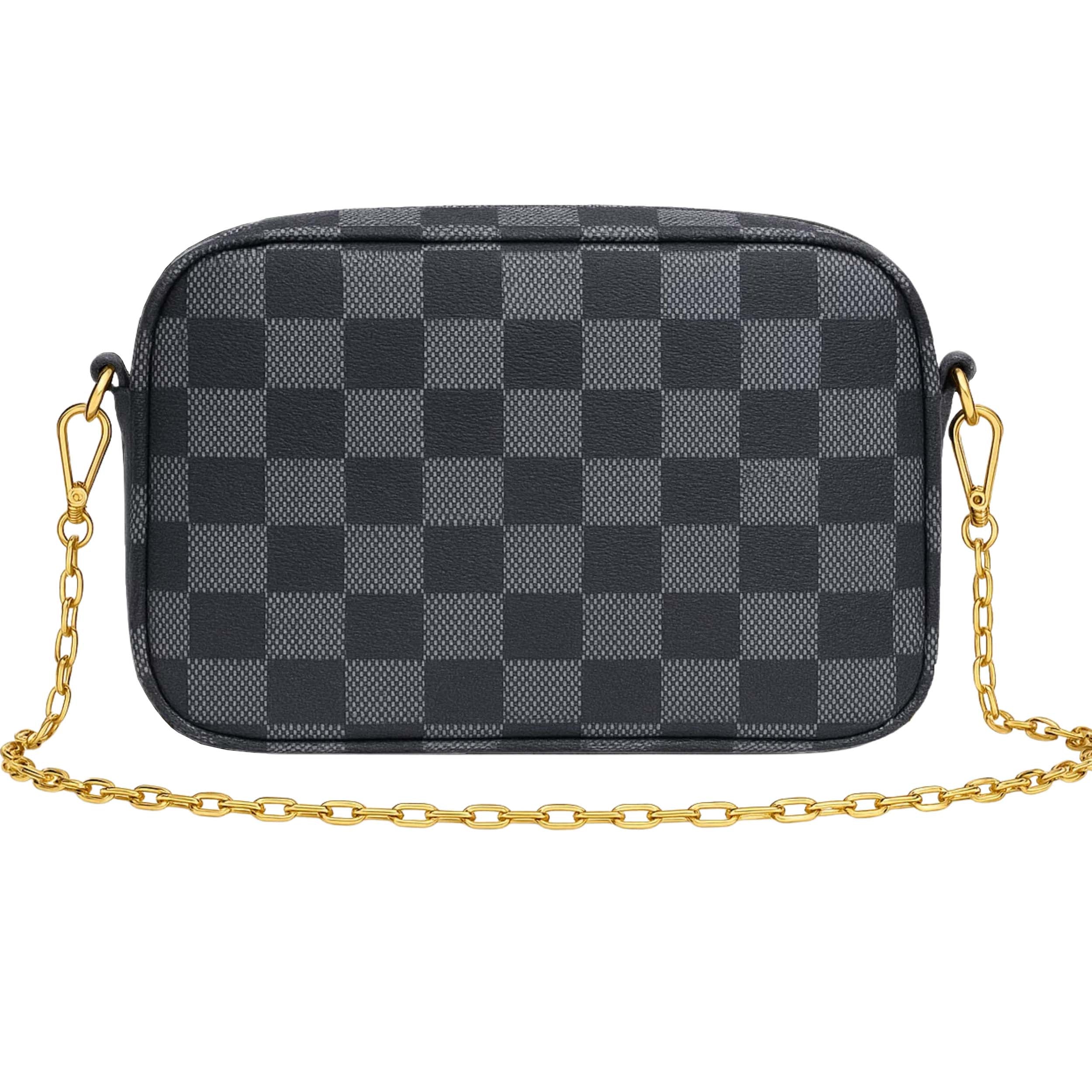 Buy Checkered Crossbody Bag - Black in Pakistan