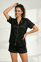 Buy Summer Chill Set With Scrunchie - Black in Pakistan