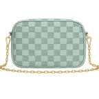Buy Checkered Crossbody Bag - Moss Green in Pakistan
