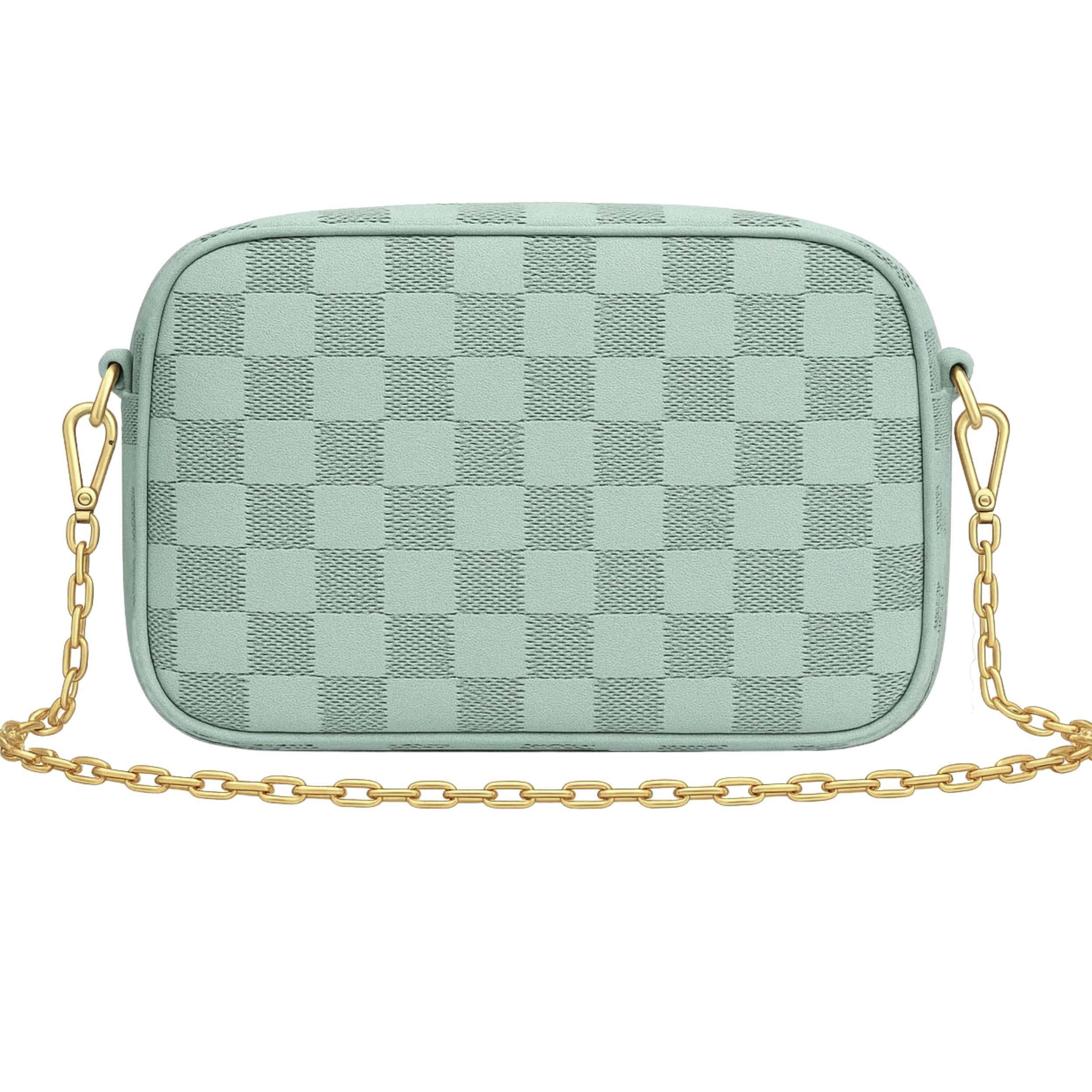 Buy Checkered Crossbody Bag - Moss Green in Pakistan