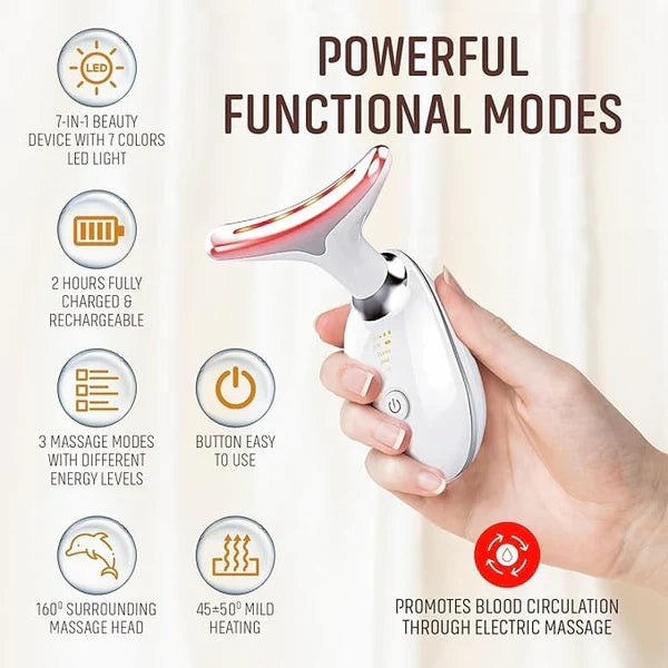 3D Smart Face & Neck Massager – Skin Tightening and Anti-Aging Beauty Device