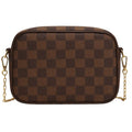 Buy Checkered Crossbody Bag - Brown in Pakistan