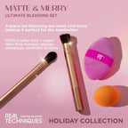 Buy Real Techniques Matte & Merry Ultimate Blending 4 Piece Holiday Gift Set in Pakistan