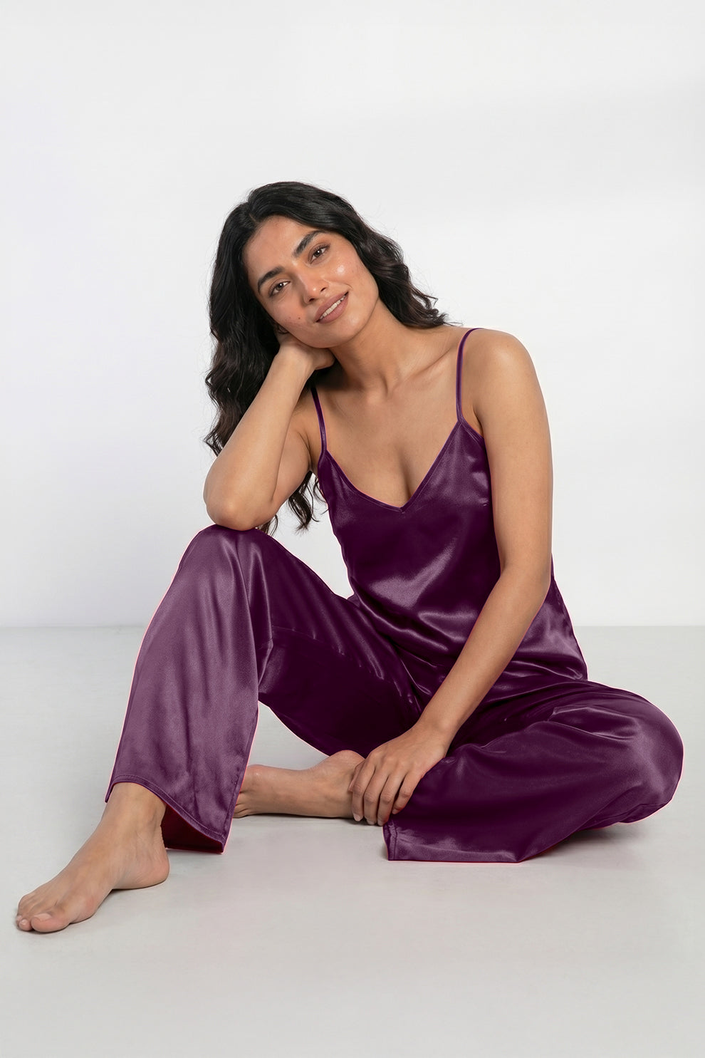 Buy Summer Cami Silk Sleeveless - Purple in Pakistan