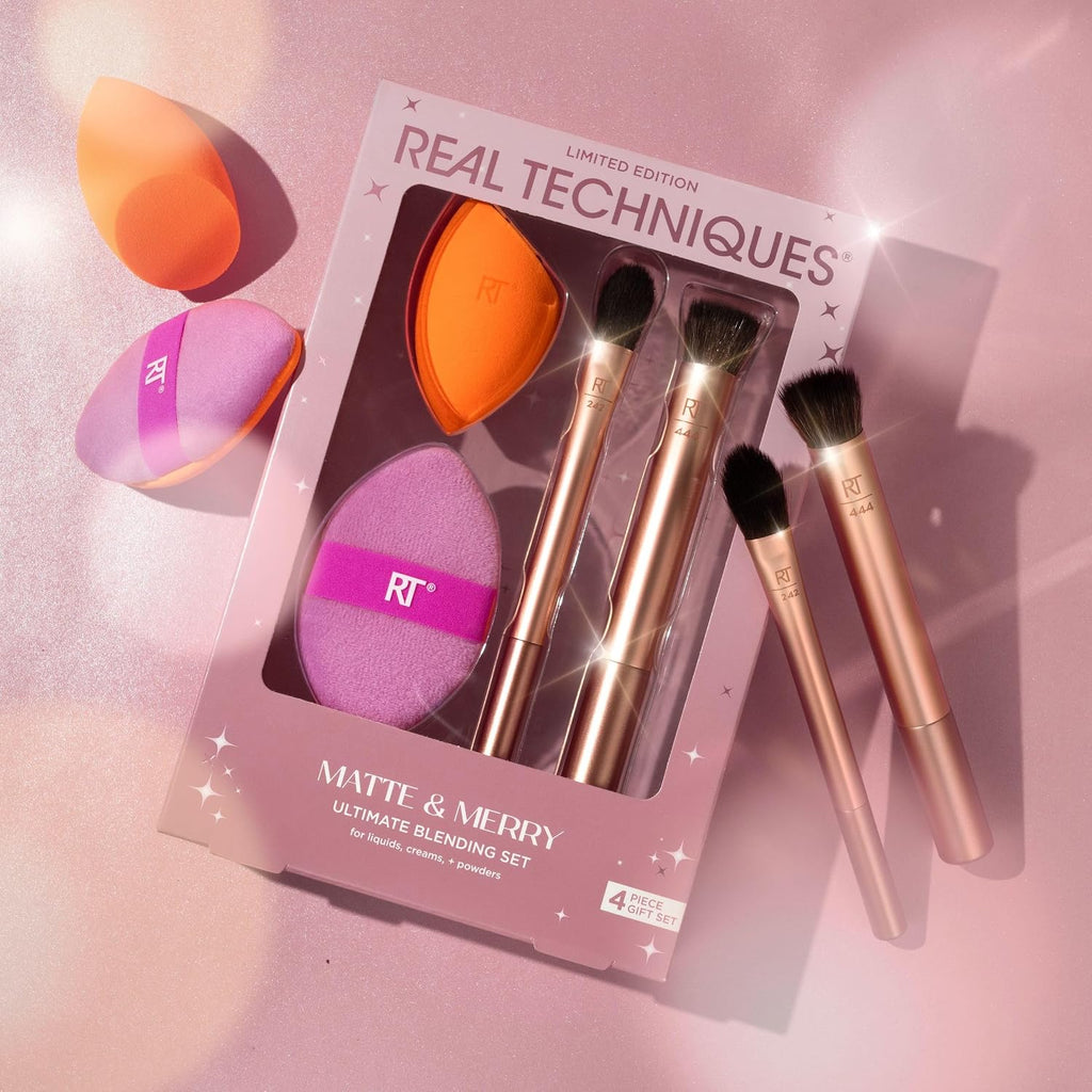 Buy Real Techniques Matte & Merry Ultimate Blending 4 Piece Holiday Gift Set in Pakistan