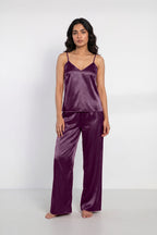 Buy Summer Cami Silk Sleeveless - Purple in Pakistan