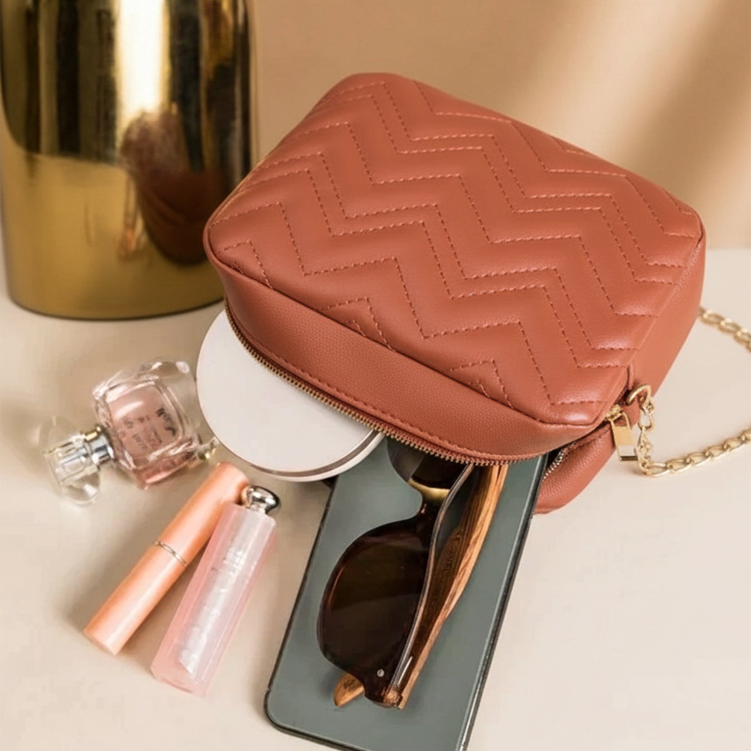 Buy Mini Marvel Crossbody Bag - Copper in Pakistan