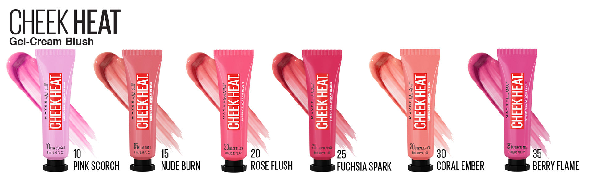 Buy Maybelline Cheek Heat Gel Cream Blush - Coral Ember in Pakistan