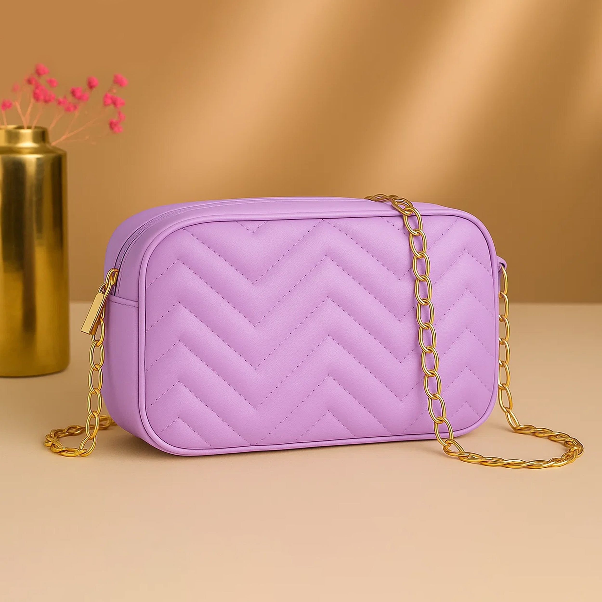 Buy Mini Marvel Crossbody Bag - Lilac in Pakistan