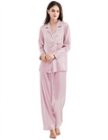 Buy Silk PJ Set With Scrunchie - Pink in Pakistan