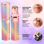 Buy Facial Beauty - 2 In 1 Rechargeable Electric Eyebrow Trimmer Body Facial Hair Removal in Pakistan