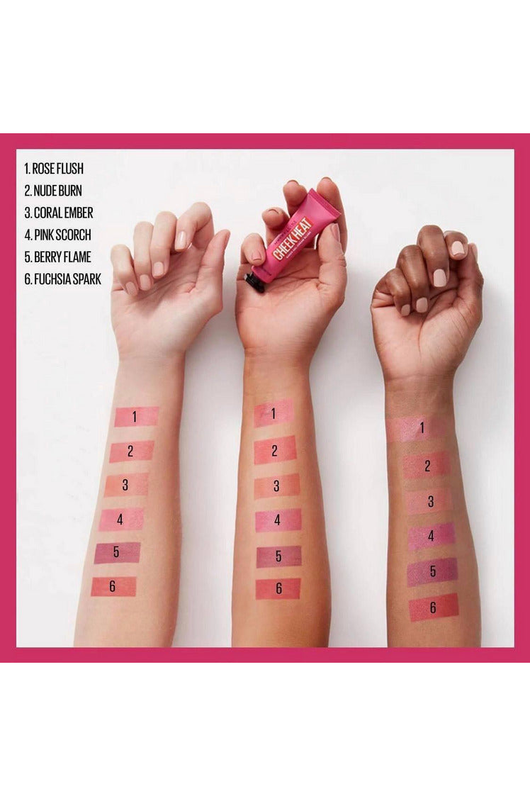 Buy Maybelline Cheek Heat Gel Cream Blush - Fuchsia Spark in Pakistan