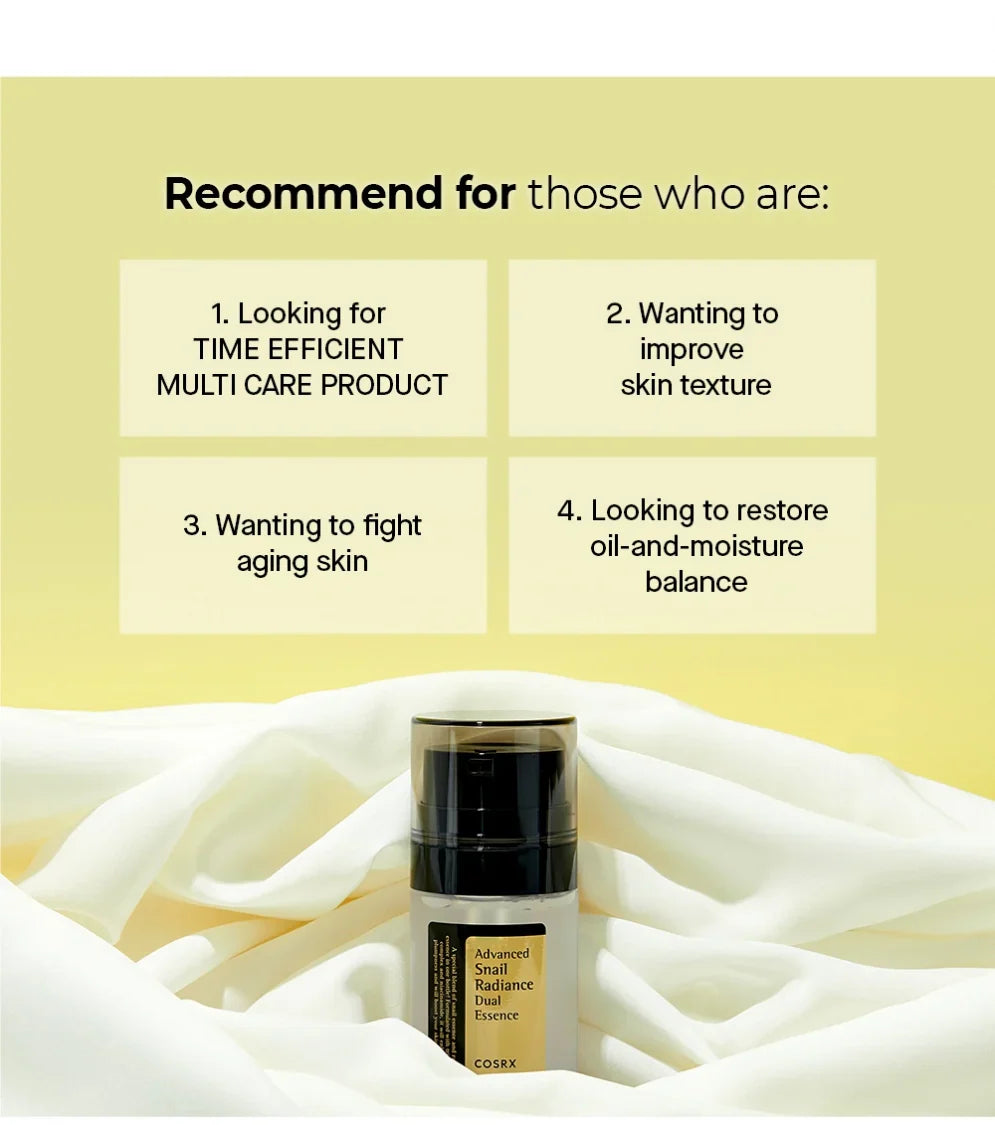 Buy Cosrx - Advanced Snail Radiance Dual Essence in Pakistan