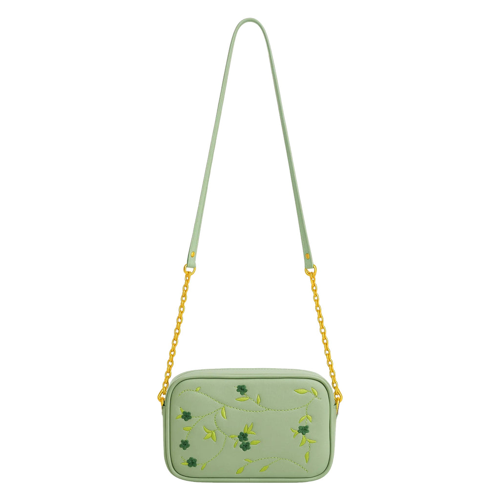 Buy Floral Chic Crossbody Bag - Green in Pakistan