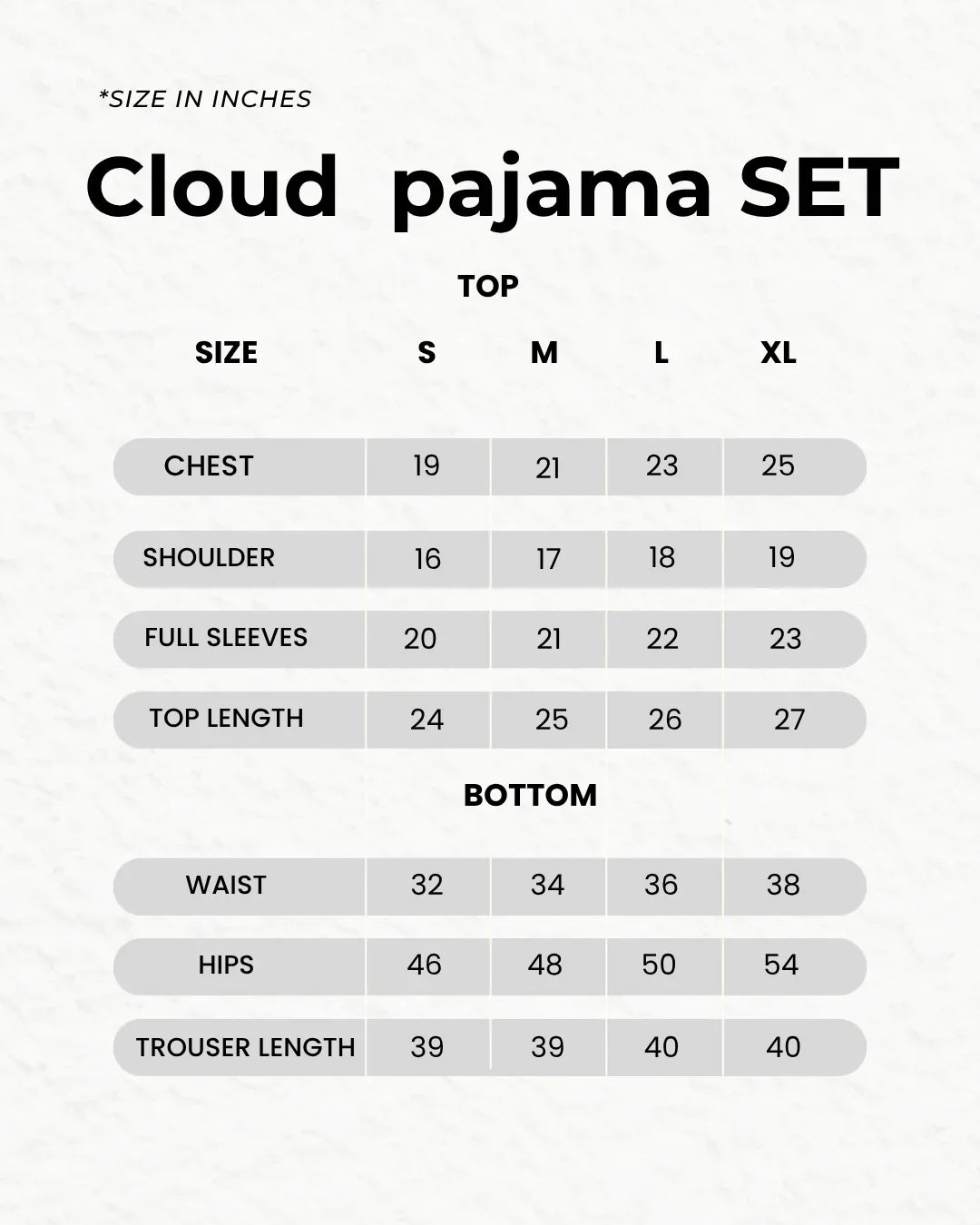 Buy Cloud Pajama Set - Blossom in Pakistan